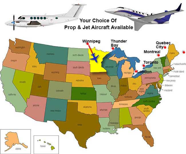Minnesota Charter Flights / Direct Flights To Minnesota